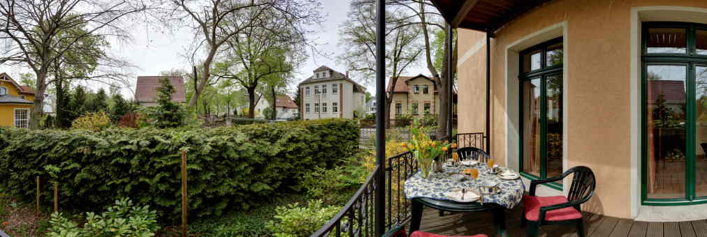 Ferienwohnung Berlin Villa-Seepark Balkon Süd-West
